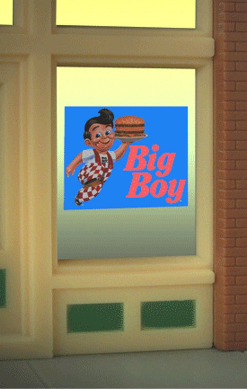 Miller Engineering - Ho/O Big Boy Window Sign - 9080