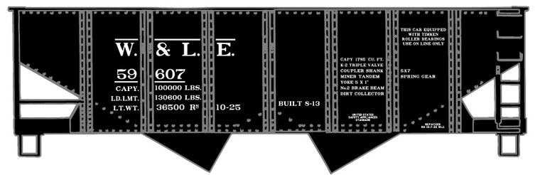 Accurail - Ho Usra Hopper W&Le - 2433