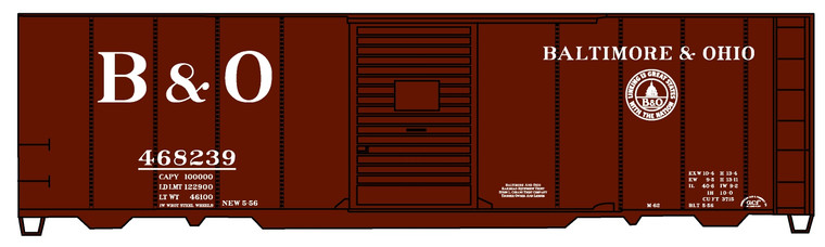 Accurail - Ho 40'Steel Boxcar B&O - 3548
