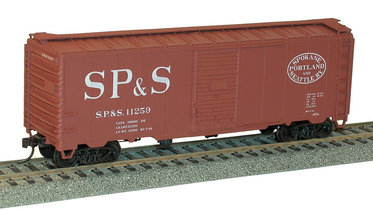 Accurail - Ho 40'Sd Steel Boxcar Sp&S - 3550