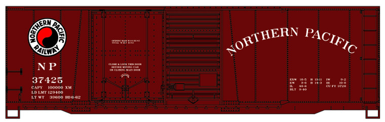 Accurail - Ho 40'Cd Steel Boxcar Np - 3817
