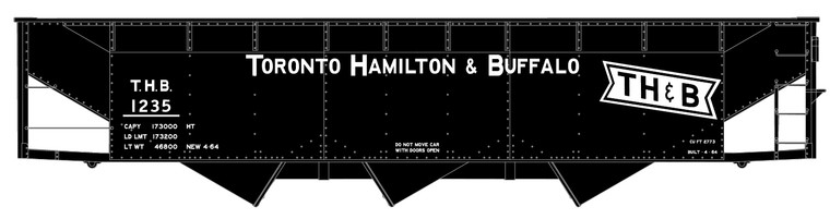 Accurail - Ho 70ton Triple Hopper Th&B - 7557