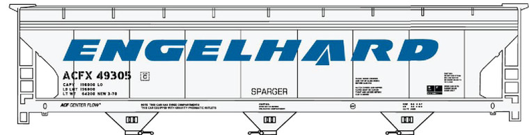 Accurail - Ho 3-bay Acf Cvd Hopper Ec - 20451