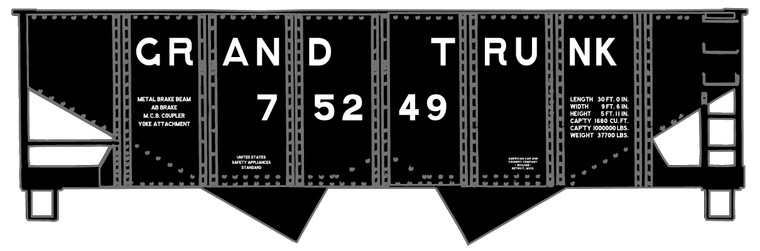 Accurail - HO 55ton USRA Twin Hopper Grand Trunk - 24121
