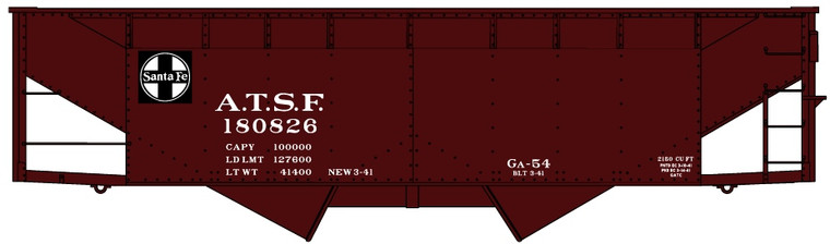 Accurail - Ho Os Twin Hopper Atsf - 80769
