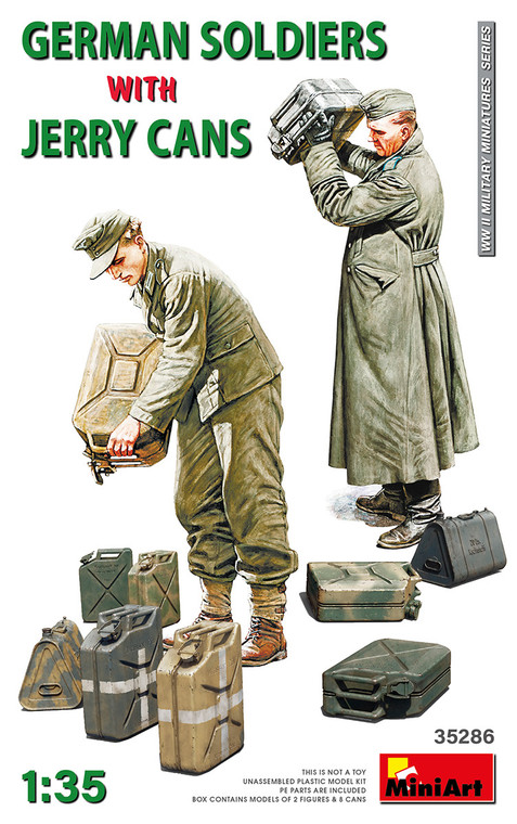 Mini Art Models - German Soldiers w/Jerry Cans 1:35 - 35286