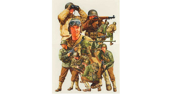 Tamiya Paint - Hobby Kits - Ww-Ii Us Army Infantry Set :48 - 32513