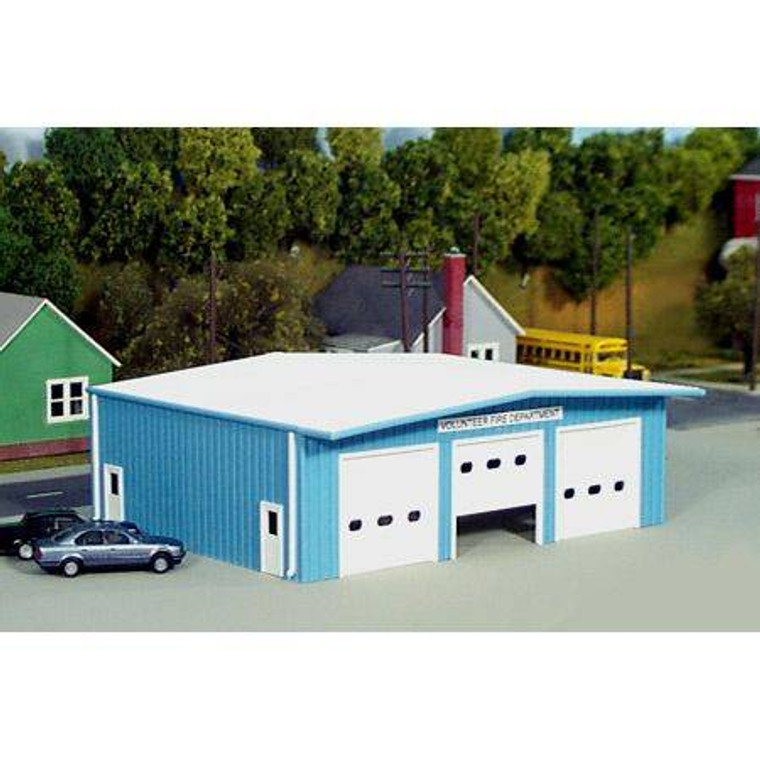 Pike Stuff - Ho Fire Station Blu - 5410019