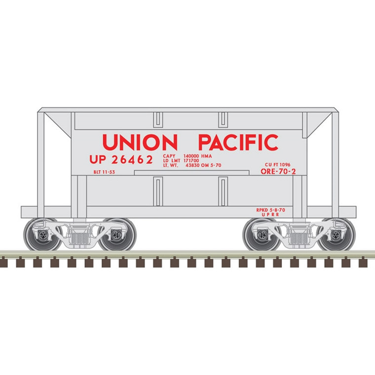 Atlas Trainman - N 70t Ore Car UP 26492 - 50005763