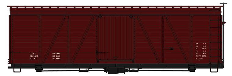 Accurail - Ho 36' Fowler Wd Boxcar Data - 1198