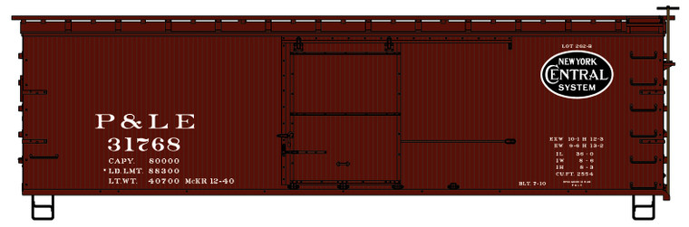 Accurail - Ho 36'DS Wood Boxcar P & LE - 1313