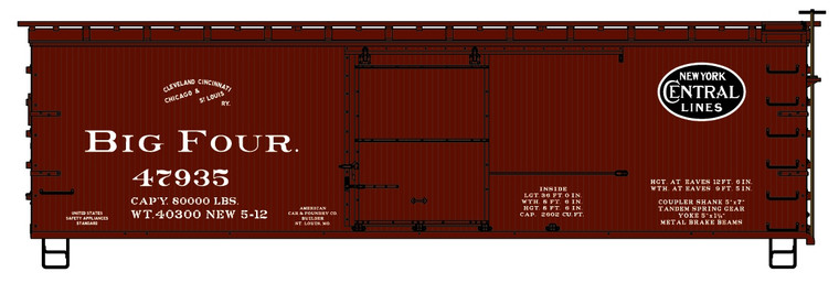 Accurail - Ho 36' Ds Wood Bxcar CCC&StL - 1711