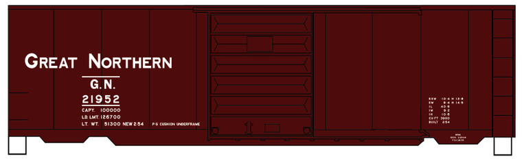 Accurail - Ho 40' Ps-1 Boxcar Gn 21952 - 3455