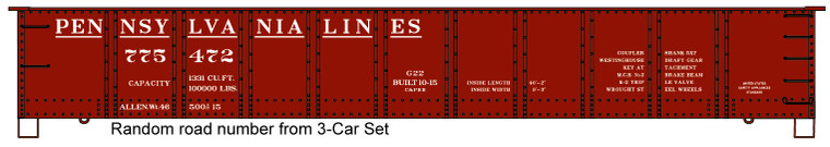 Accurail - Ho 41' Steel Gondola Pennsylvania Lines - 3772