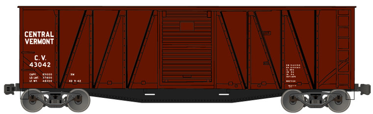 Accurail - Ho 40'Ob Wood Boxcar Cv - 4511