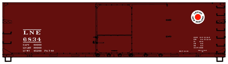 Accurail - 40' Ds Wood Boxcar L&Ne 6834 - 4643