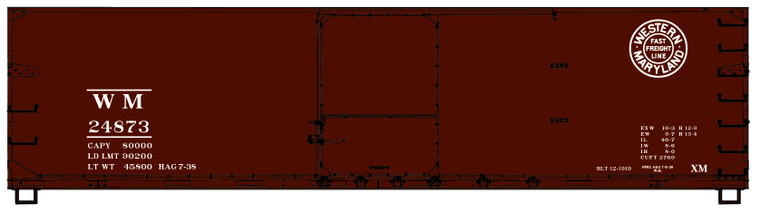 Accurail - 40' Ds Wood Boxcar Wm - 4645
