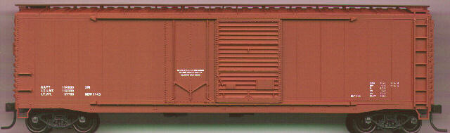 Accurail - Ho 50' Aar Cd Boxcar Data Red - 5398