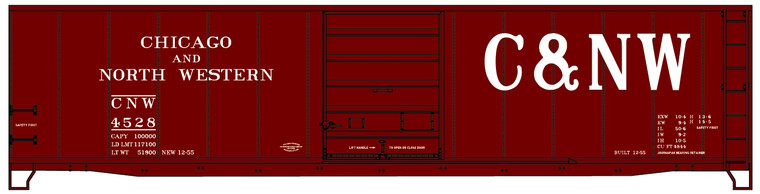 Accurail - Ho 50'Steel Boxcar C&Nw - 5502