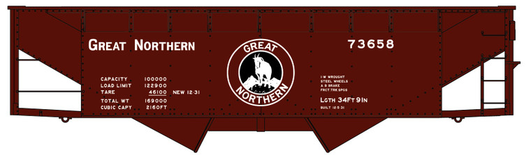 Accurail - Offset Twin Hopper Gn - 7734