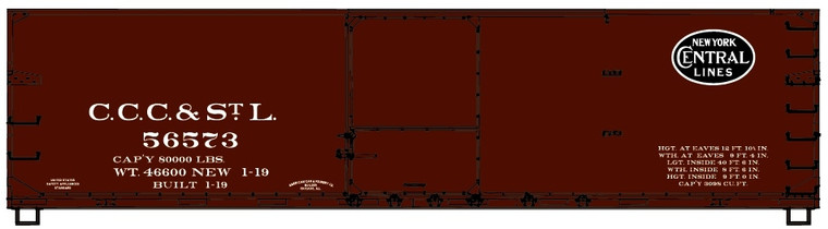Accurail - 40' Double Sheath Wood Boxcar CCC&Stl - 81171