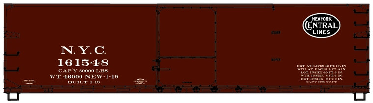 Accurail - 40' Double Sheath Wood Boxcar NYC - 81173
