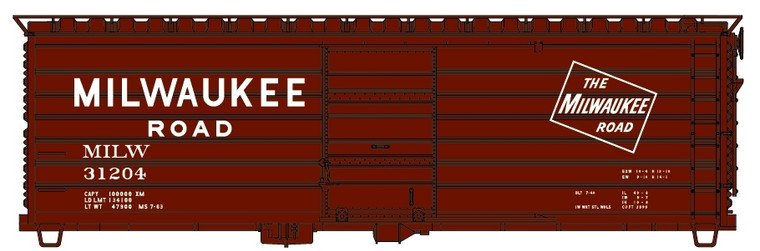 Accurail - Ho 40'Rib Side Boxcar Milw - 81241