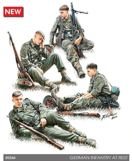 Mini Art Models - German Infantry at Rest(4) 1:35 - 35266