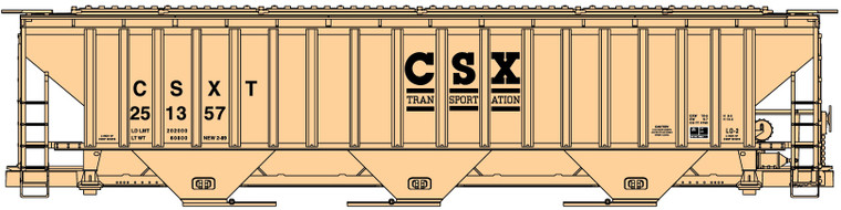 Accurail - Ho Ps 4750 Cvd Hopper Csx - 6506