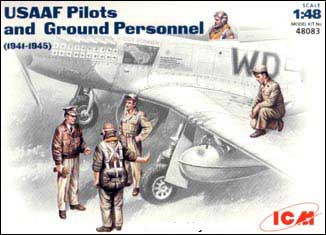 ICM Models - USAAF PILOTS & GROUND CREW 1941-45 1:48 - 48083