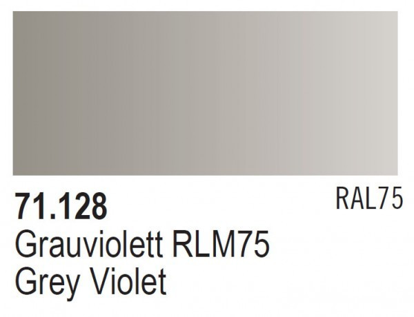 Vallejo Acrylic Paints - Grey Violet Rlm 75 17ml 6p - 71128