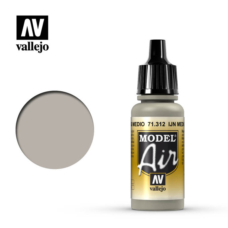 Vallejo Acrylic Paints - Mod Air Ijn Medium Grey 17ml 6 - 71312