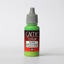 Vallejo Acrylic Paints - Game Color Scorpy Green 17ml 6 - 72032