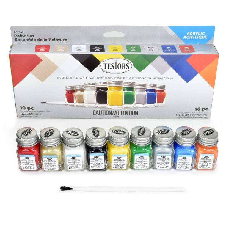 Testors Paints - Acrylic Value Paint Set (9196) - 281235