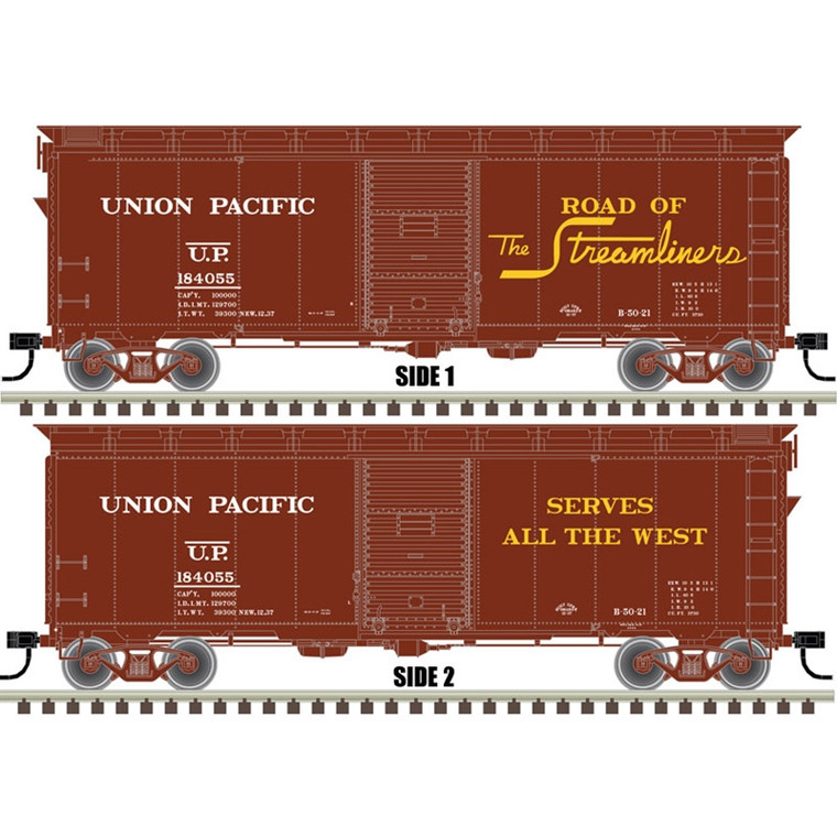 Atlas Trainman - Ho '37 40'Boxcar Kit UP 184055 - 20006255