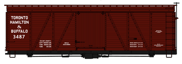 Accurail - Ho 36'Fowler Wood Boxcar TH&B - 1183