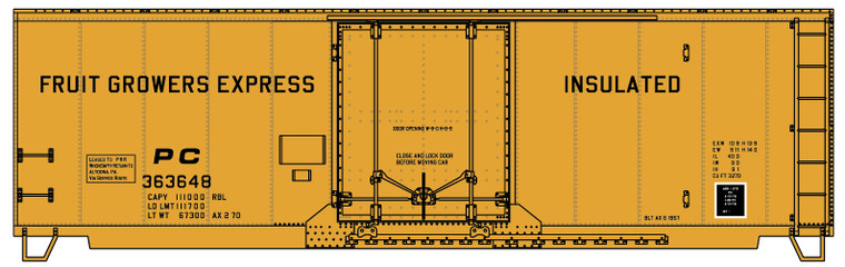 Accurail - 40' Insulated Steel Boxcar FGE - 3136