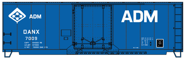 Accurail - HO 40' Insulated Steel Boxcar ADM - 3139