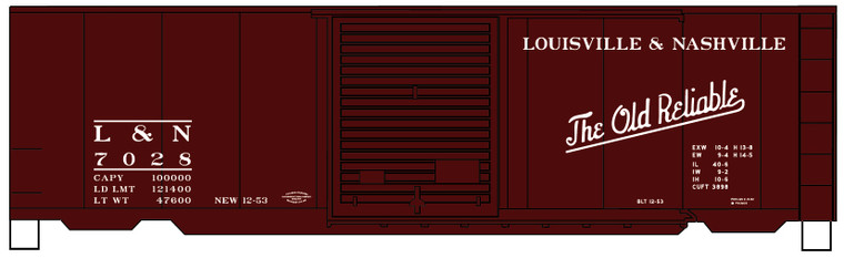 Accurail - Ho 40' Ps-1 Boxcar L&N - 3458