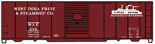 Accurail - Ho 40'Steel Boxcar Wif&S - 3547