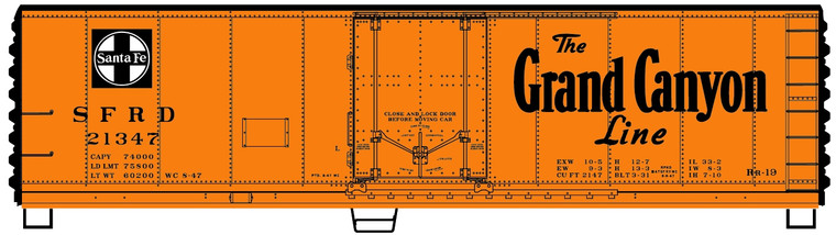 Accurail - Ho 40'Pd Steel Reefer Atsf - 8521