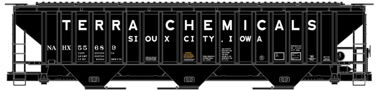Accurail - Ho Ps Cvd Hopper Terra Chem - 81021
