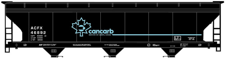 Accurail - Ho ACF Covered Hopper Cancarb Top - 81161