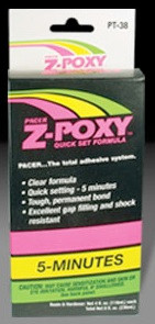 Pacer Glues - Z-Poxy Epoxy 5 Minute 8oz (6) - 38