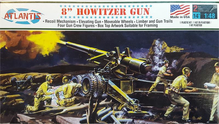 Atlantis Models - US Army Howitzer 8' 1:48 - 307