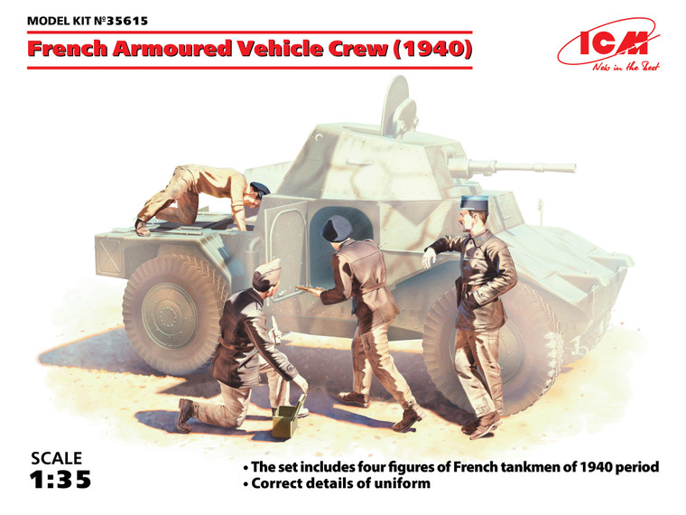 ICM Models - French Armoured Vehicle Crew 1:35 - 35615