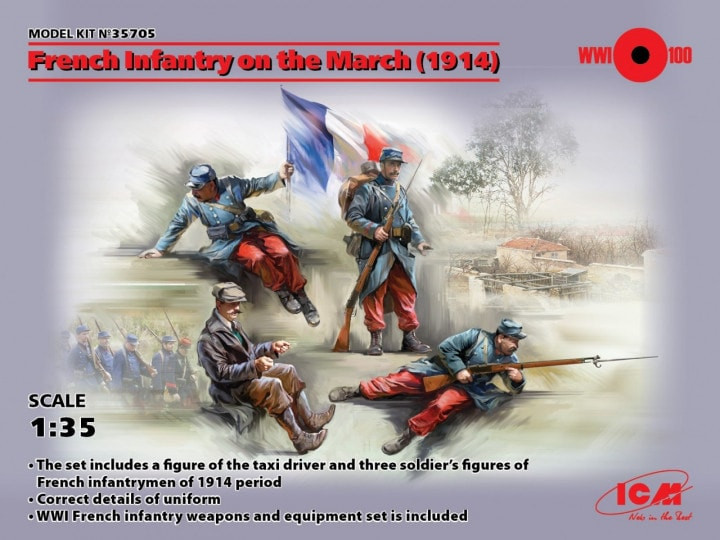 ICM Models - Frnch Infntry March 1914(4):35 - 35705
