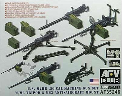 AFV Club - Us M2Hb .50cal Mg Set 1:35 - AF35246