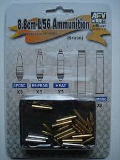 AFV Club - German 8.8cm L/56 Ammo 1:35 - AF35087