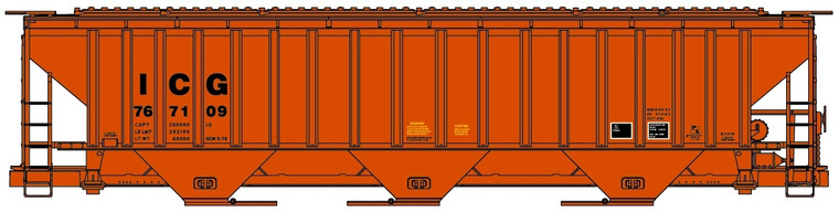 Accurail - HO PS Cvd Hopper Illinois Cntrl Gulf - 81191